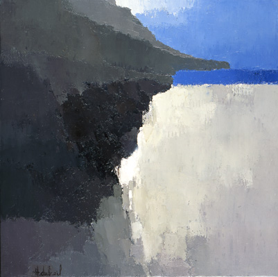 La Plage Grise - Huile sur toile - 60 x 60 cm (2003)