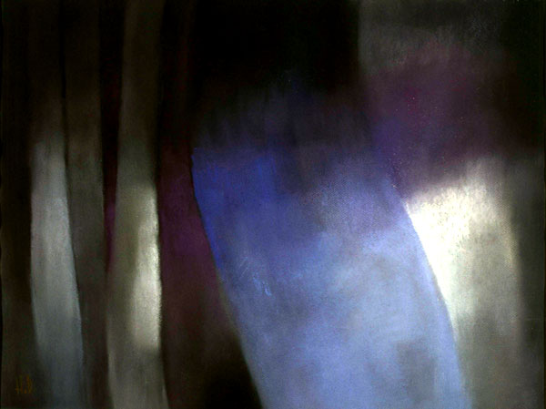 Rythme des Arbres 3 - Pastel sec - 60 x 50 cm - 1993