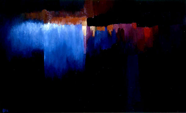Art Blakey Whisper Not - Huile sur toile - 146 x 89 cm
