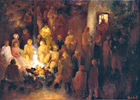 Autour du Feu - 130 x 89 cm - 1984