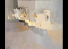 A l'Arret du car - Huile sur toile - 55 x 46 cm - 2006