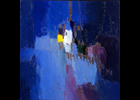 Derriere les barrieres - 40 x 40 cm - 2003