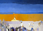 Les Rollers sur la Promenade - Huile - 120x60cm